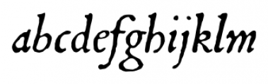 1545 Faucheur Italic Font LOWERCASE