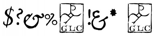1546 Poliphile Italic Font OTHER CHARS
