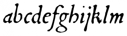 1546 Poliphile Italic Font LOWERCASE