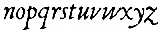 1546 Poliphile Italic Font LOWERCASE