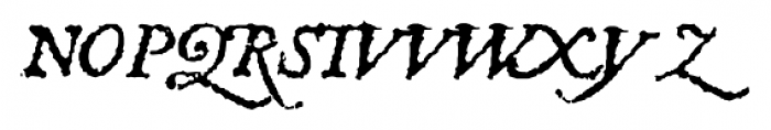 1557_Italique Regular Font UPPERCASE