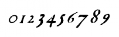 1592 GLC Garamond Italic Font OTHER CHARS