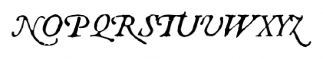 1592 GLC Garamond Italic Font UPPERCASE
