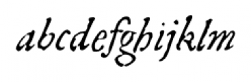 1592 GLC Garamond Italic Font LOWERCASE