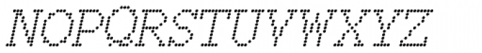 150 Dot Italic Font UPPERCASE