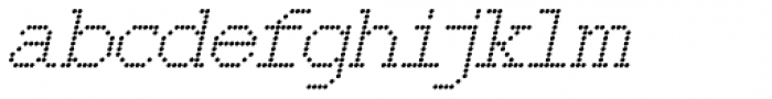 150 Dot Italic Font LOWERCASE