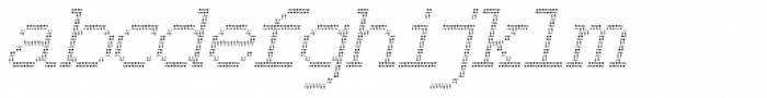 150 Squared Italic Font LOWERCASE