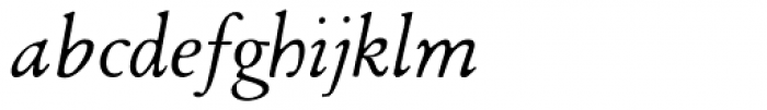 1530 Garamond Italic Font LOWERCASE