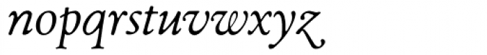 1530 Garamond Italic Font LOWERCASE