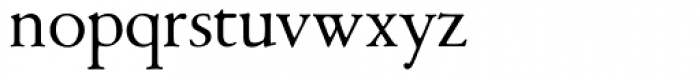 1530 Garamond Roman Font LOWERCASE