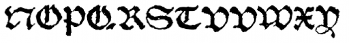 1538 Schwabacher Normal Font UPPERCASE