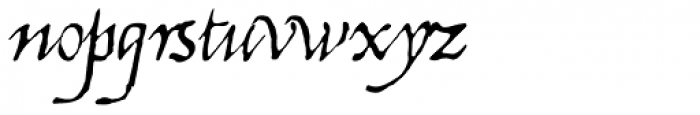 1540 Mercator Script Normal Font LOWERCASE