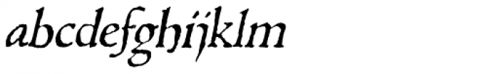 1543 Humane Jenson Italic Font LOWERCASE