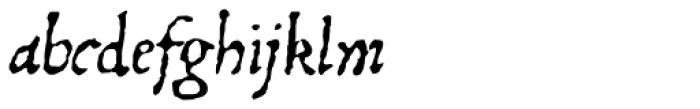 1543 Humane Petreius Italic Font LOWERCASE