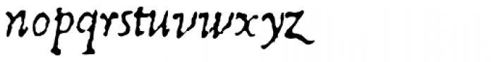 1543 Humane Petreius Italic Font LOWERCASE