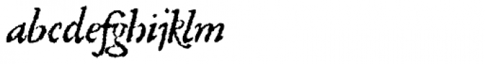 1557_Italique Font LOWERCASE