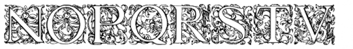 1584 Rinceau Normal Font UPPERCASE