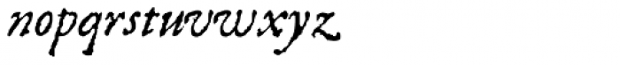 1589 Humane Bordeaux Italic Font LOWERCASE