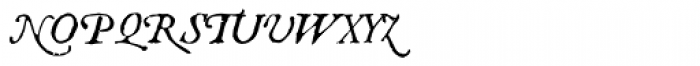 1592 GLC Garamond Italic Font UPPERCASE