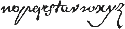 1682 Writhed Hand otf (400) Font LOWERCASE