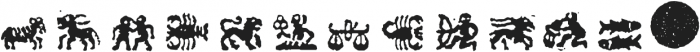 1689 Almanach symbols otf (400) Font UPPERCASE