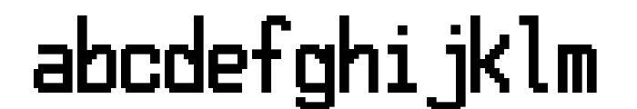 16x8Pxl_Mono Regular Font LOWERCASE