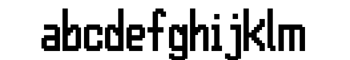 16x8Pxl_Sans Regular Font LOWERCASE