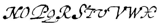 1648 Chancellerie Regular Font UPPERCASE
