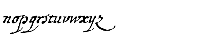 1648 Chancellerie Regular Font LOWERCASE