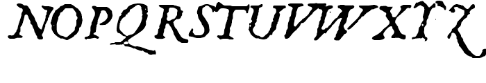 1651 Alchemy Italic Font UPPERCASE