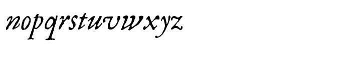 1669 Elzevir Italic Font LOWERCASE