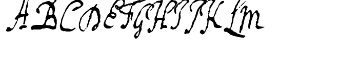 1672 Isaac Newton Regular Font UPPERCASE
