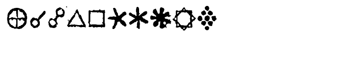 1689 Almanach Symbols Regular Font OTHER CHARS