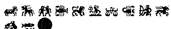1689 Almanach Symbols Regular Font UPPERCASE