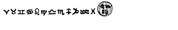 1689 Almanach Symbols Regular Font LOWERCASE