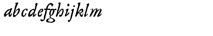 1689 GLC Garamond Italic Font LOWERCASE