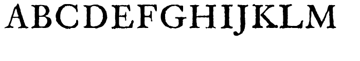 1689 GLC Garamond Normal Font UPPERCASE