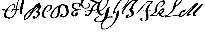 1695 Captain Flint Regular Font UPPERCASE