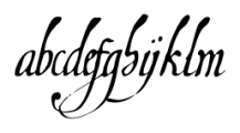 1613 Basilius Regular Font LOWERCASE