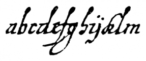 1648 Chancellerie Regular Font LOWERCASE
