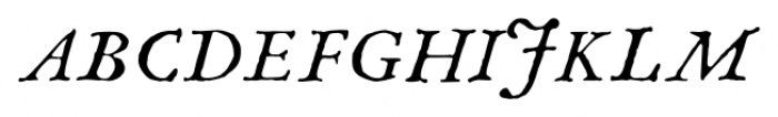 1669 Elzevir Italic Font UPPERCASE
