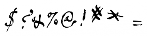 1672 Isaac Newton Regular Font OTHER CHARS