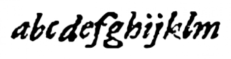 1689 Almanach Italic Font LOWERCASE