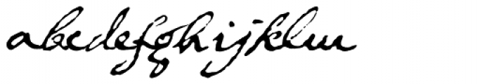 1634 Rene Descartes Normal Font LOWERCASE