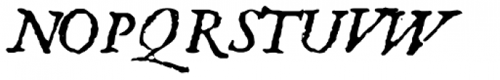 1651 Alchemy Italic Font UPPERCASE