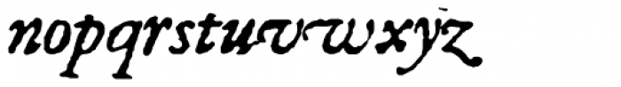 1651 Alchemy Italic Font LOWERCASE