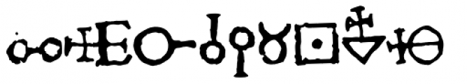 1651 Alchemy Symbols Font UPPERCASE