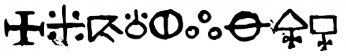 1651 Alchemy Symbols Font UPPERCASE