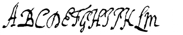 1672 Isaac Newton Font UPPERCASE