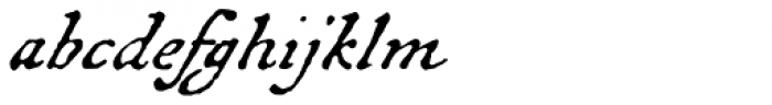 1676 Morden Map Italic Font LOWERCASE
